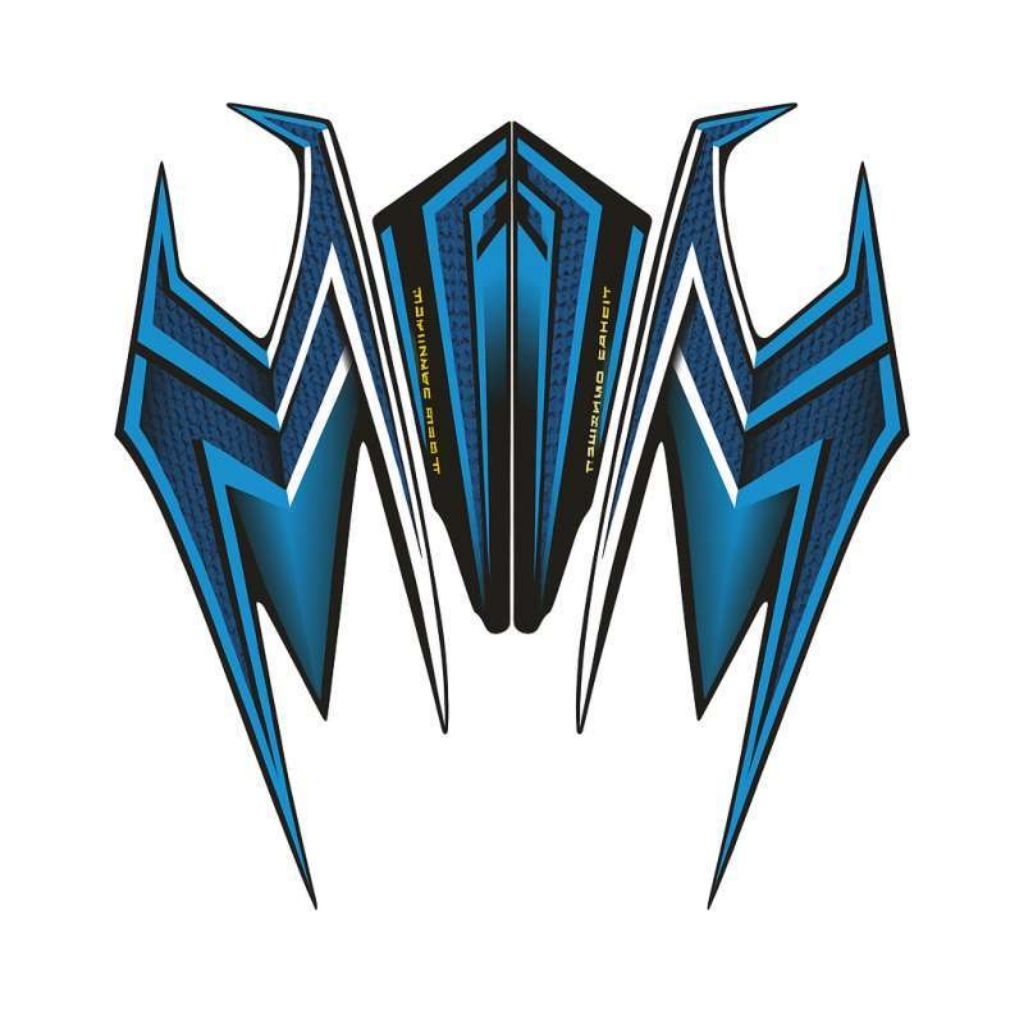 Striping stiker body motor Yamaha Rx king biru 2004 list bodi rx king warna biru tahun 2004