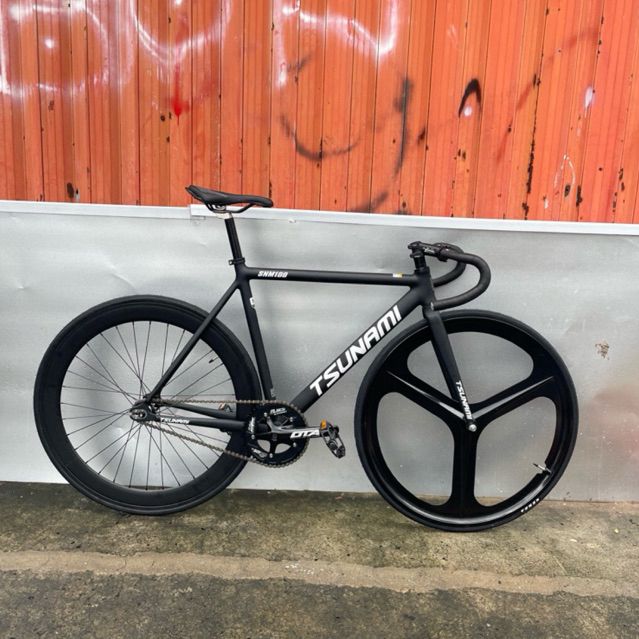Fullbike sepeda fixie tsunami SNM 100 size S / M / L Doltrap/torpedo palang 3