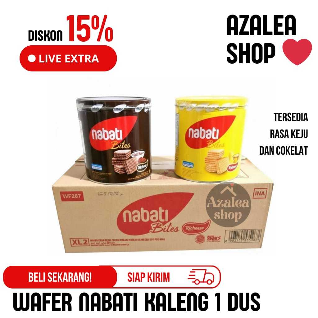 WAFER NABATI, TANGO, GIZZI KALENG 1DUS ISI 6