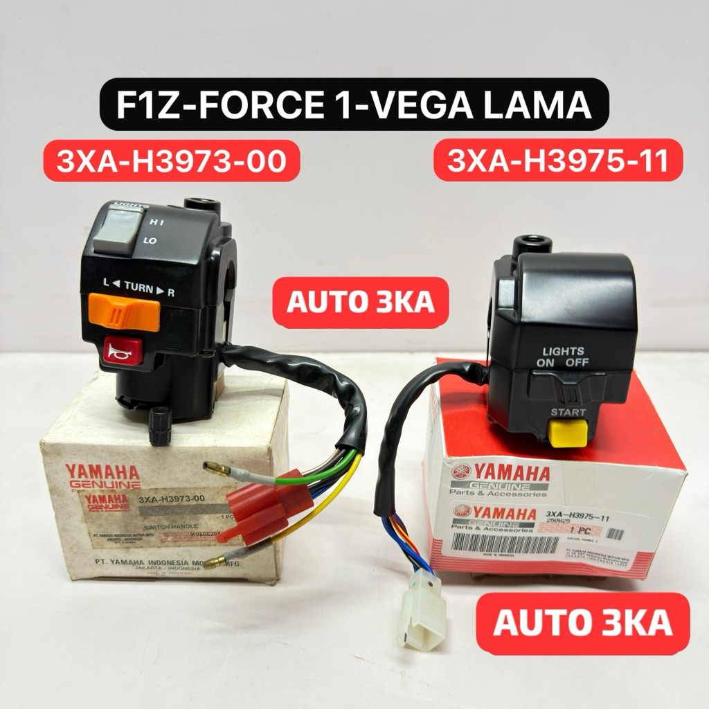 HOLDER SAKLAR KIRI KANAN 3XA YAMAHA F1Z, F1, FORCE 1, CRYPTON, VEGA R LAMA ORIGINAL 3XA-H3975-00 3XA