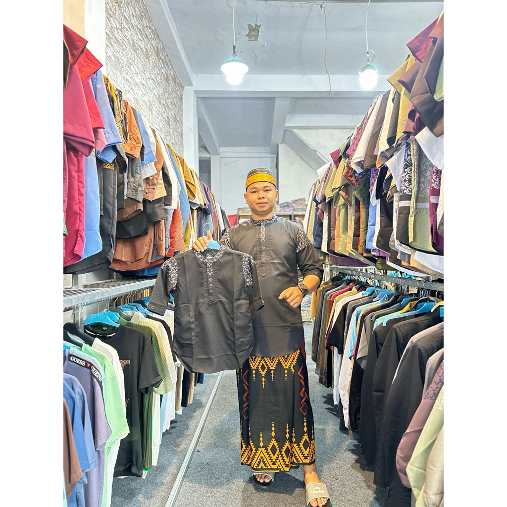 Kemko  anak Marajo Motif Songket/Qurta Marajo/Kurta Pakistan