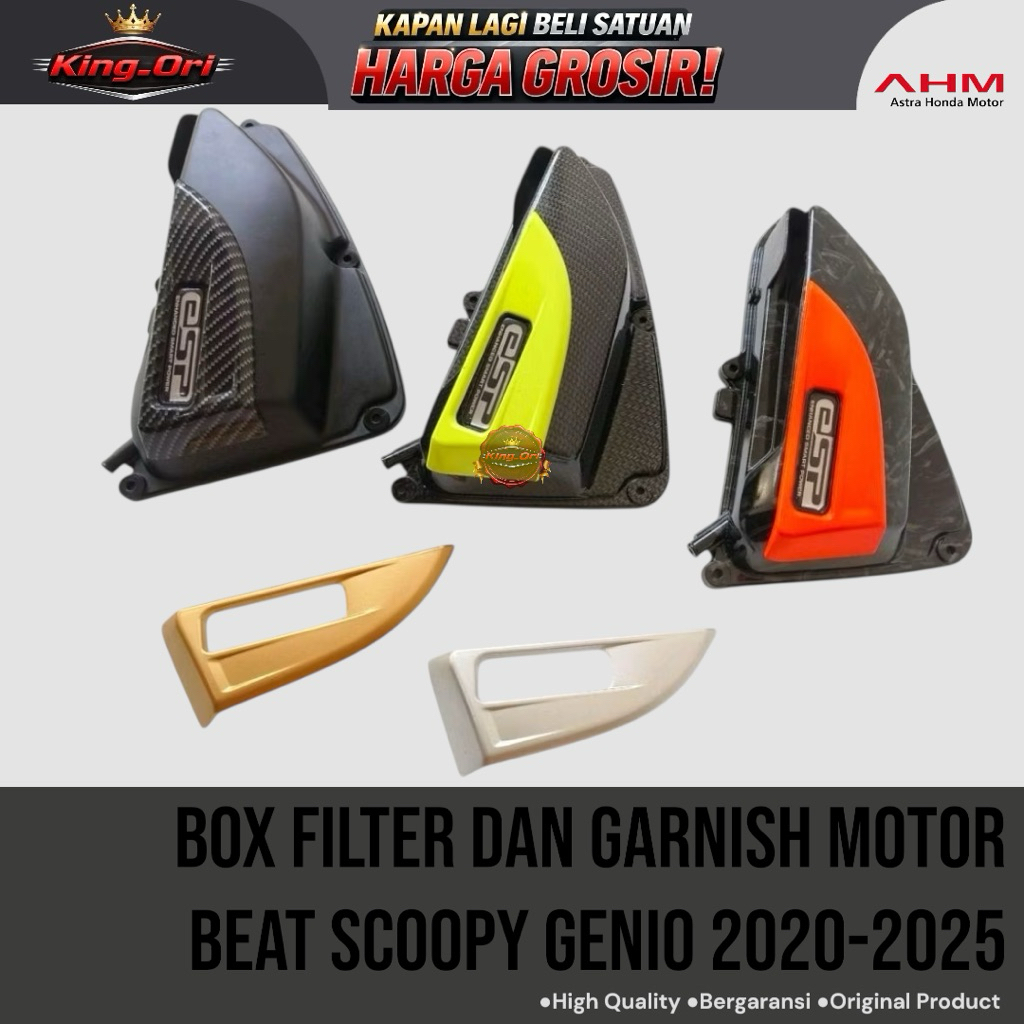 Box filter Dan Garnish Motor Beat Scoopy Genio 2020-2025 Ori