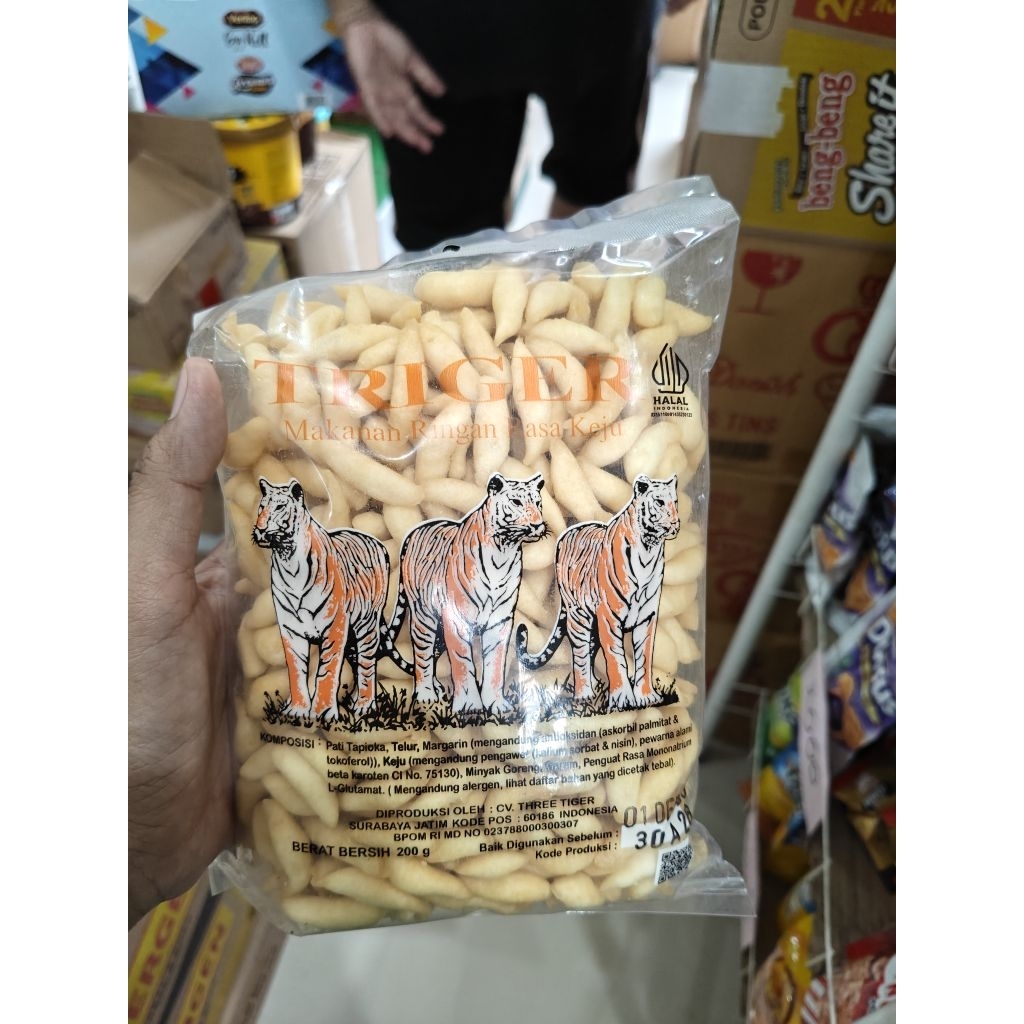 SNACK CAMILAN TELUR GABUS / BIDARA KEJU PREMIUM TIGER 200gr