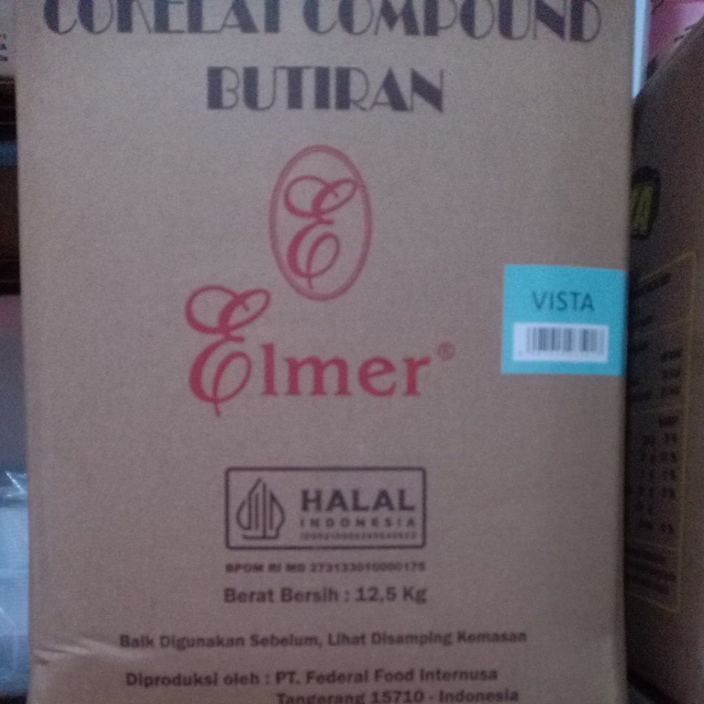 Meses Elmer Vista kemasan karton 12,5 kg