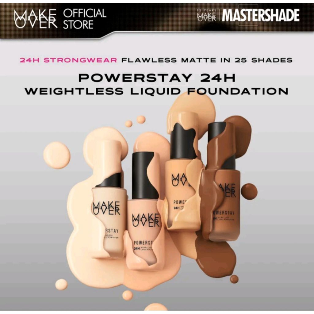 (PRELOVED) make over powerstay foundation