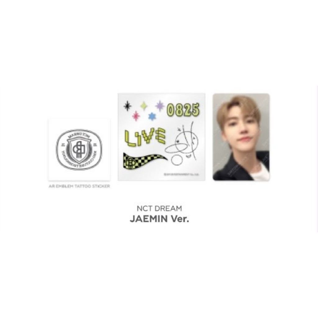 [Sealed] SMCU AR Tattoo Set Jaemin NCT Dream