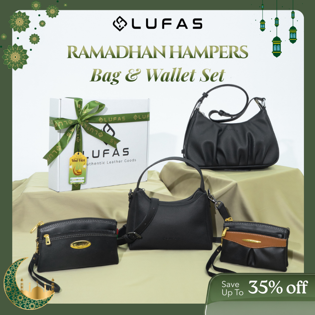 LUFAS Hampers Ramadhan Lebaran – Tas Selempang Wanita / Tas Bahu Wanita & Dompet Mini + Gift Box