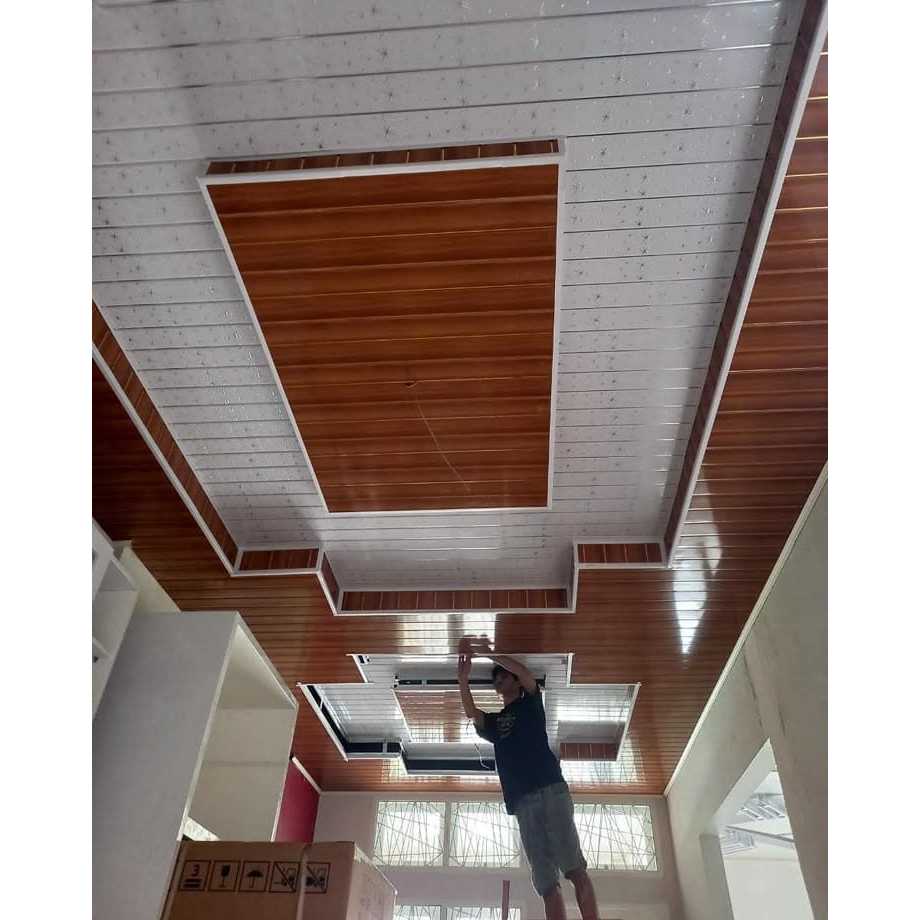 List PVC Kecil / List Siku Plafon & Dinding / Wall Moulding PVC Anti Rayap 4 Meter