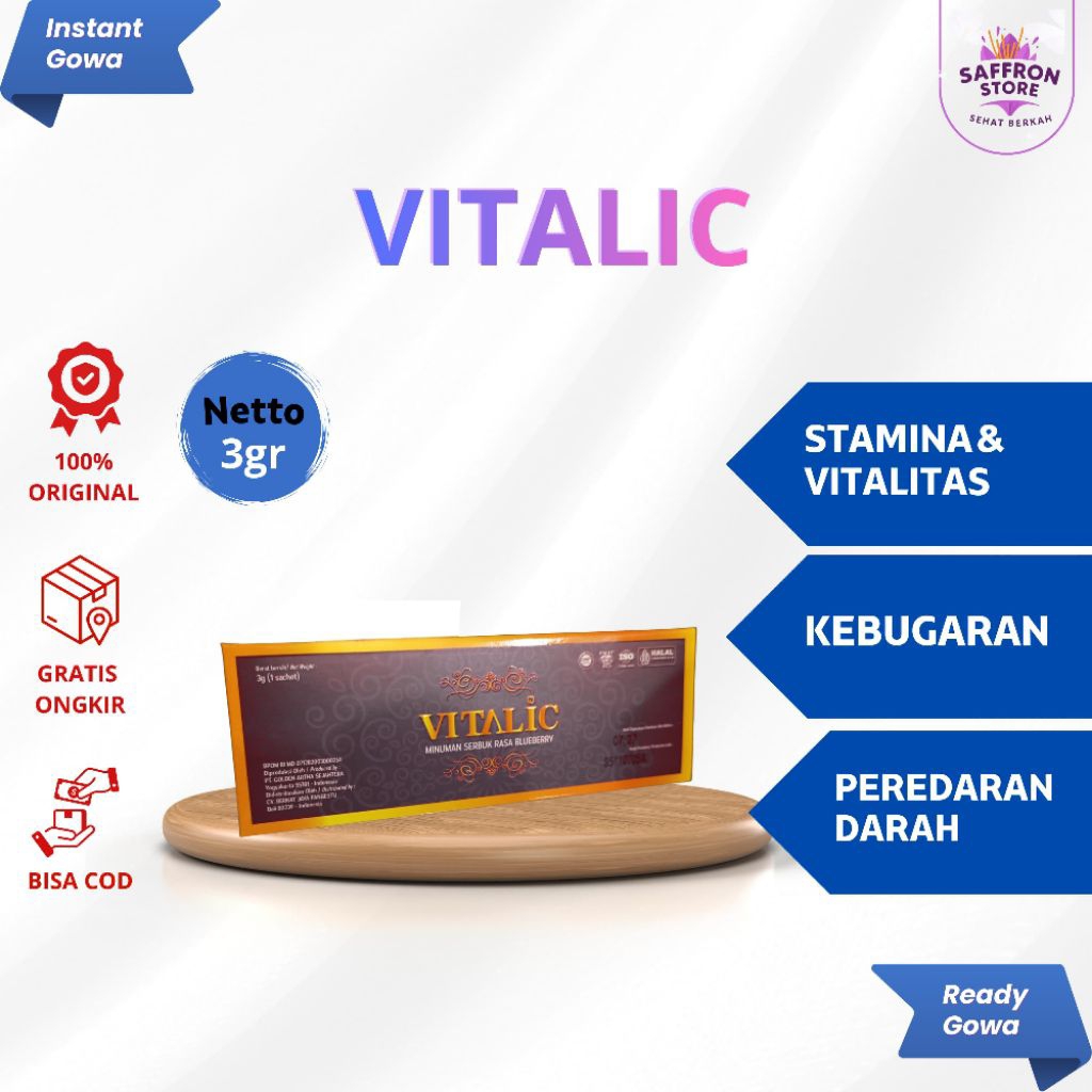 Vitalic Minum Penambah Stamina Pria, isi 1 sacseht