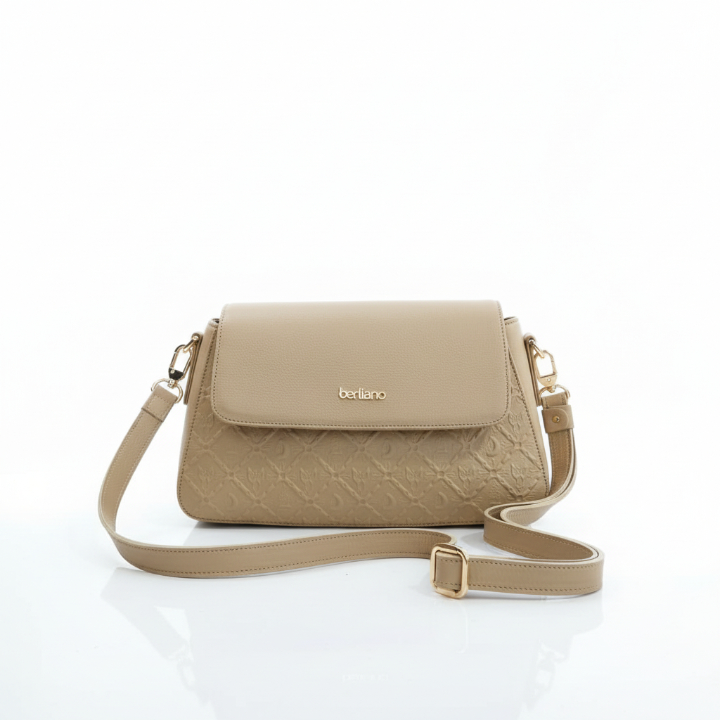 Berliano Leather HERA BAG - Tas Selempang Wanita Kulit Motif Batik