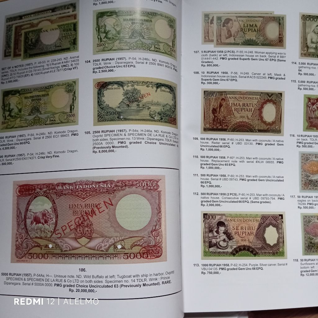 buku katalok lelangan internasional Java Auction 25+26+28+29+30+31