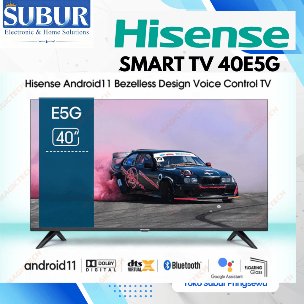 Hisense TV 40E5G OS 11 Android Smart TV 40 inch FHD