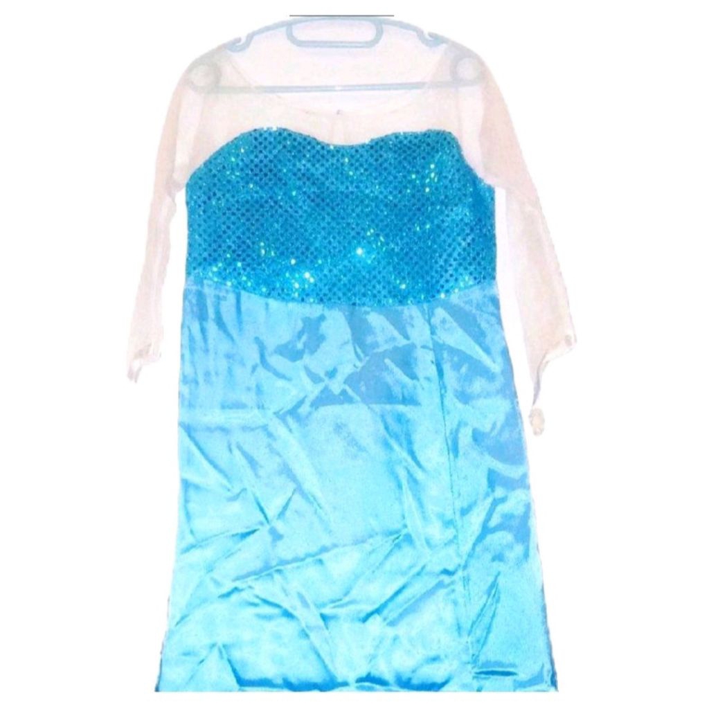 Preloved Dress/ Gaun Anak Frozen Elsa Biru