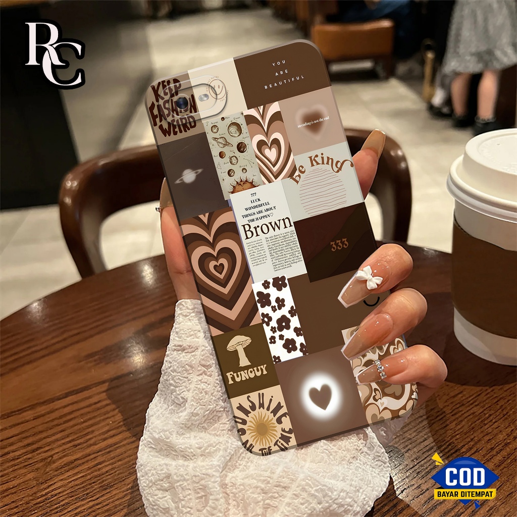 RUJOLA Casing Oppo A1K Fashion Case Aesthetic Softcase Oppo A1K Case Oppo A1K Silikon Cover Pelindun