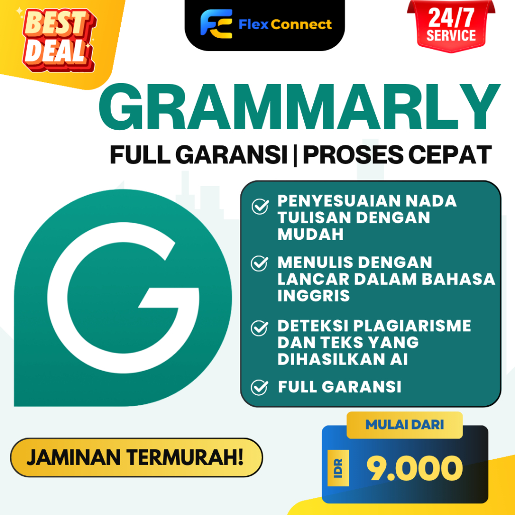 GRAMMARLY PLUS PREMIUM | PRIVATE & SHARING | FULL GARANSI | PROSES CEPAT