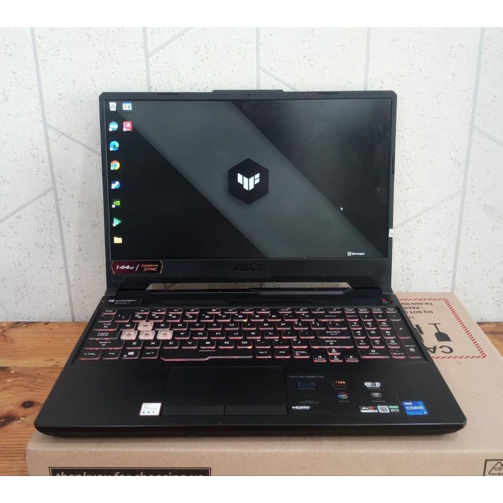 Laptop Asus TUF Gaming F15 FX506HC, Intel i7-11800H, Gen 11Th, 16Gb / SSD 512Gb, #Vga GeForce RTX 30