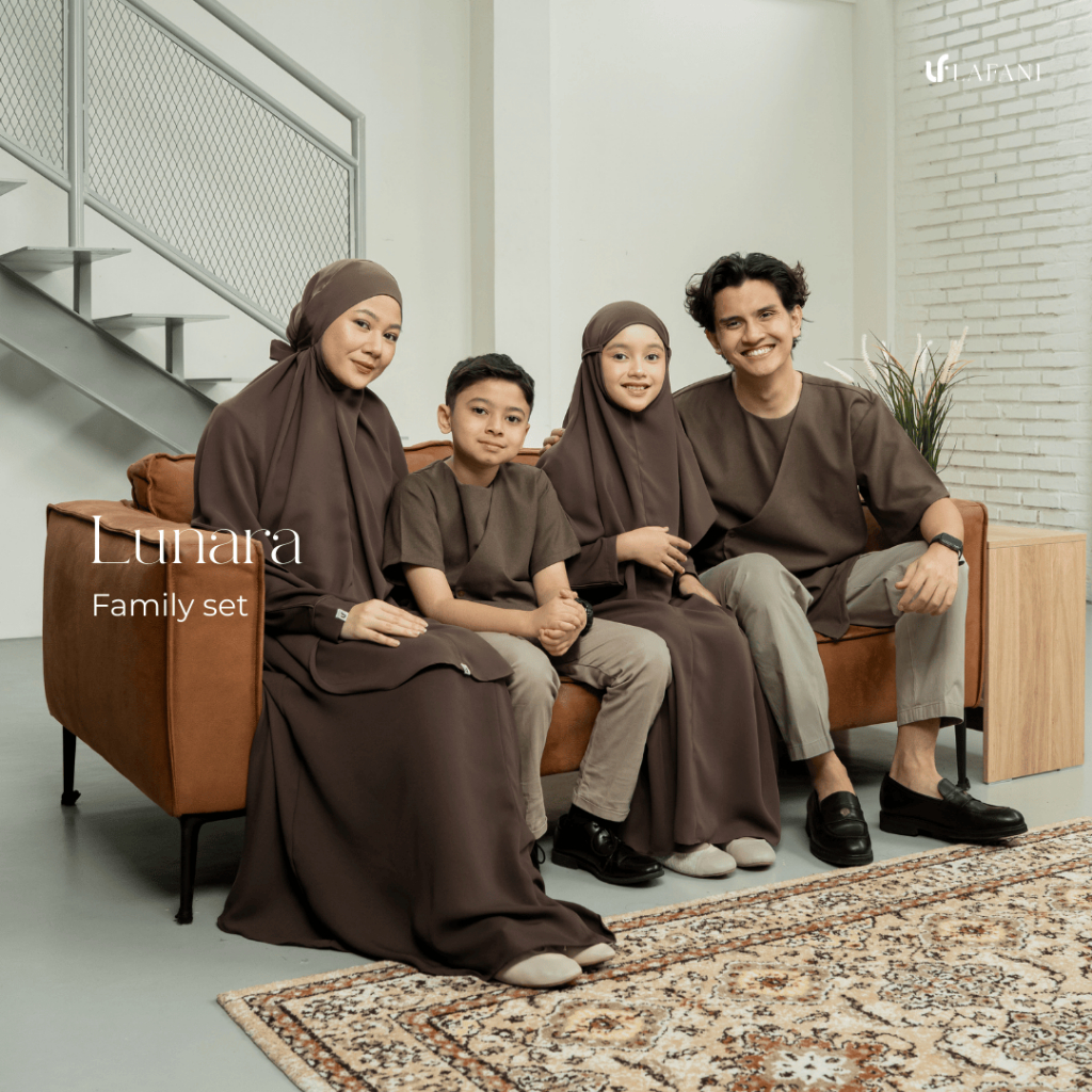 LAFANI - Setelan Abaya Anak Lunara Family Set - Sarimbit Keluarga Terbaru 2026