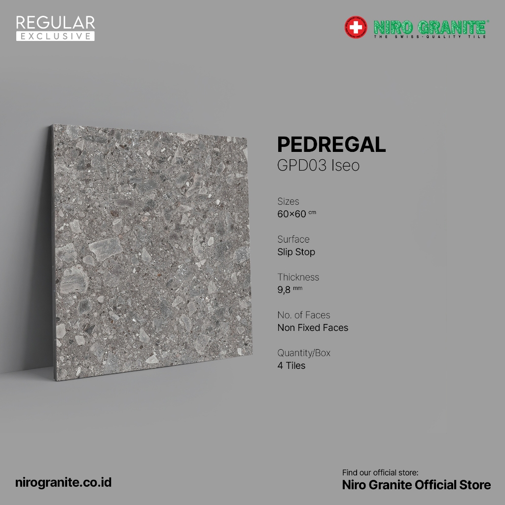 NIRO GRANITE 1st Grade - Pedregal GPD03 - Slip Stop - 60 x 60