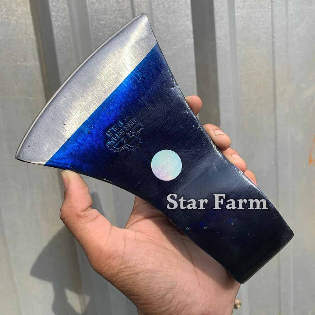 Kampak Belah Kayu Cap SUNS BRAND 21/2LB - Mata Kapak High Quality Bahan Baja Karbon Tebal 1,5 CM