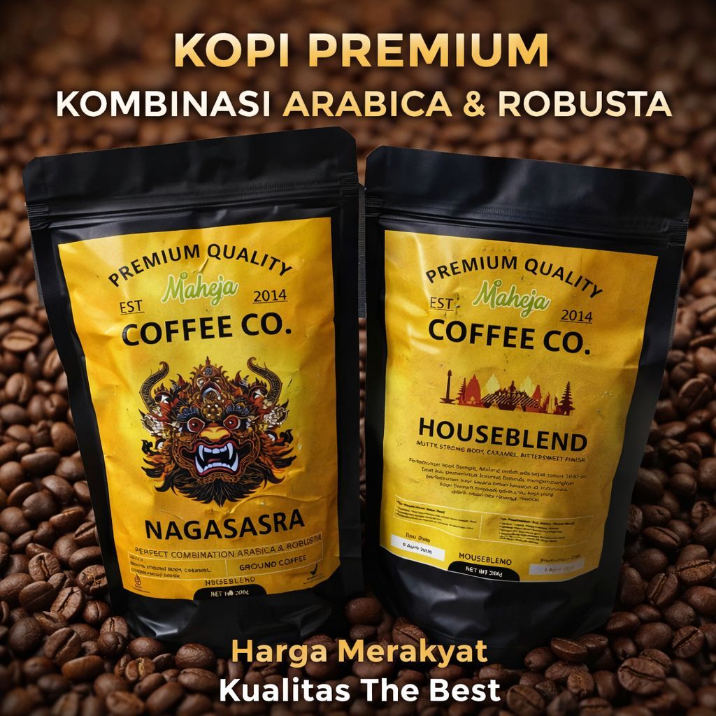 Kopi Bubuk Asli 100% Murni Kental Arabica Robusta Dampit