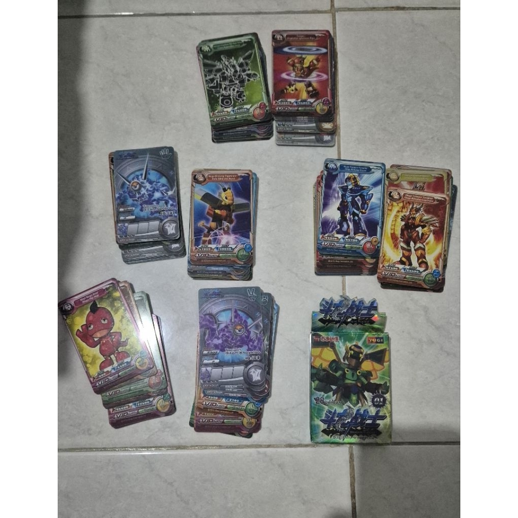 kartu VIP Dragon Warrior bekas (1. kartunya Random dipilih 20 kartu dan 2. semua kartu dan bonus)