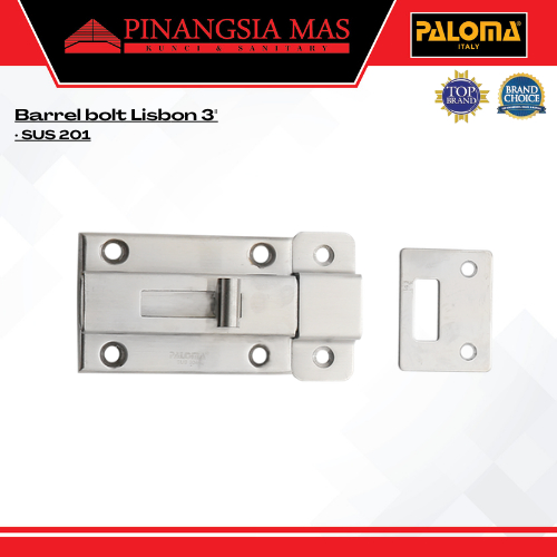 PALOMA Grendel Pintu Grendel Jendela Slot Kunci BBP 202 3inc Stainless