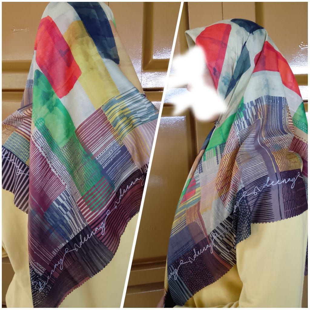 3.3 cod promo Preloved hijab deenay kerudung branded scarf voal instant bandung lebaran idul Fitri s