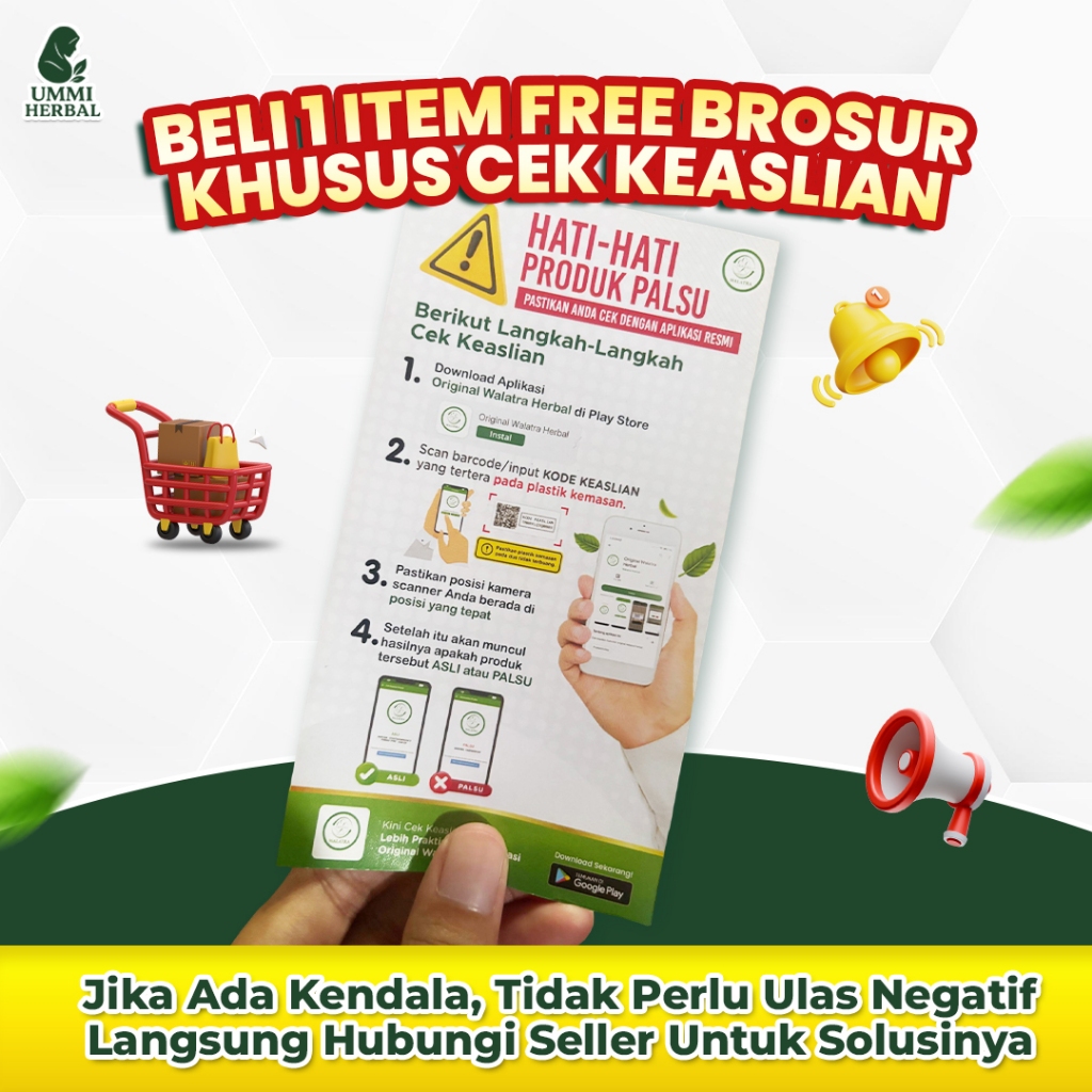 Brosur Cek Keaslian Herbal Sendifit