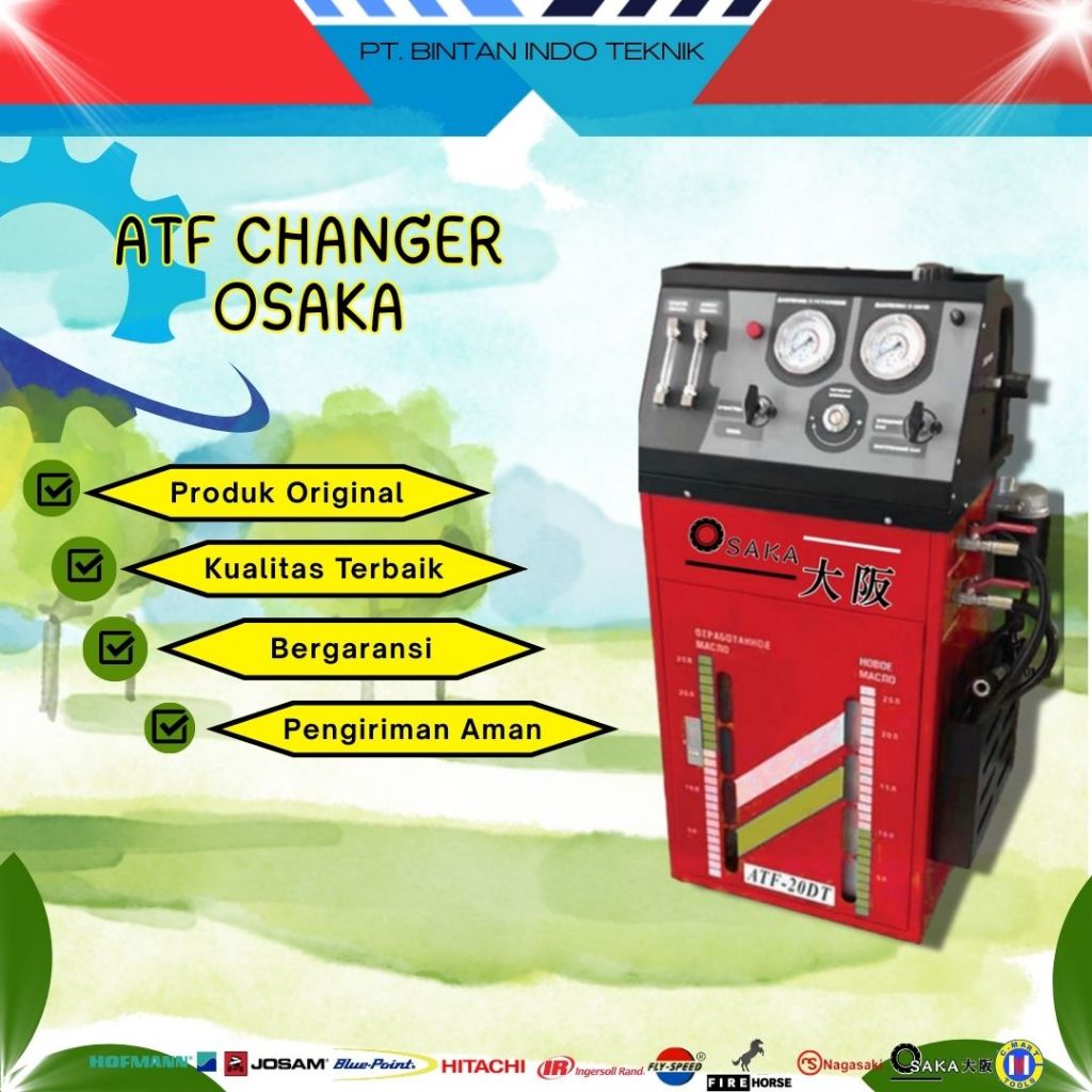 Mesin Kuras Oli Matik ATF Changer Osaka 220V 250W 8 Gallon Filter Otomatis