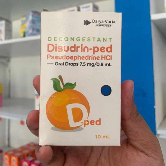 Disudrin-Ped Oral Drop 10ml Meringankan Flu Pseudoephedrine HCl Anak