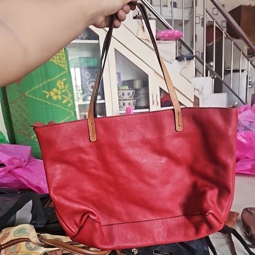 tas tote kulit asli