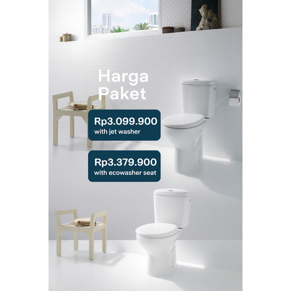 Paket Closet Murah Roca Victoria 305 mm (Bonus Jetwasher Roca)