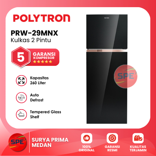 KULKAS POLYTRON 2 PINTU PRW-29MNX/PRW29MNX ( GARANSI RESMI ) MEDAN