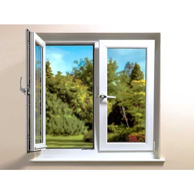 Jendela Swing Upvc merk Conch Ukuran 60 x 150 kaca 5mm full Accesories