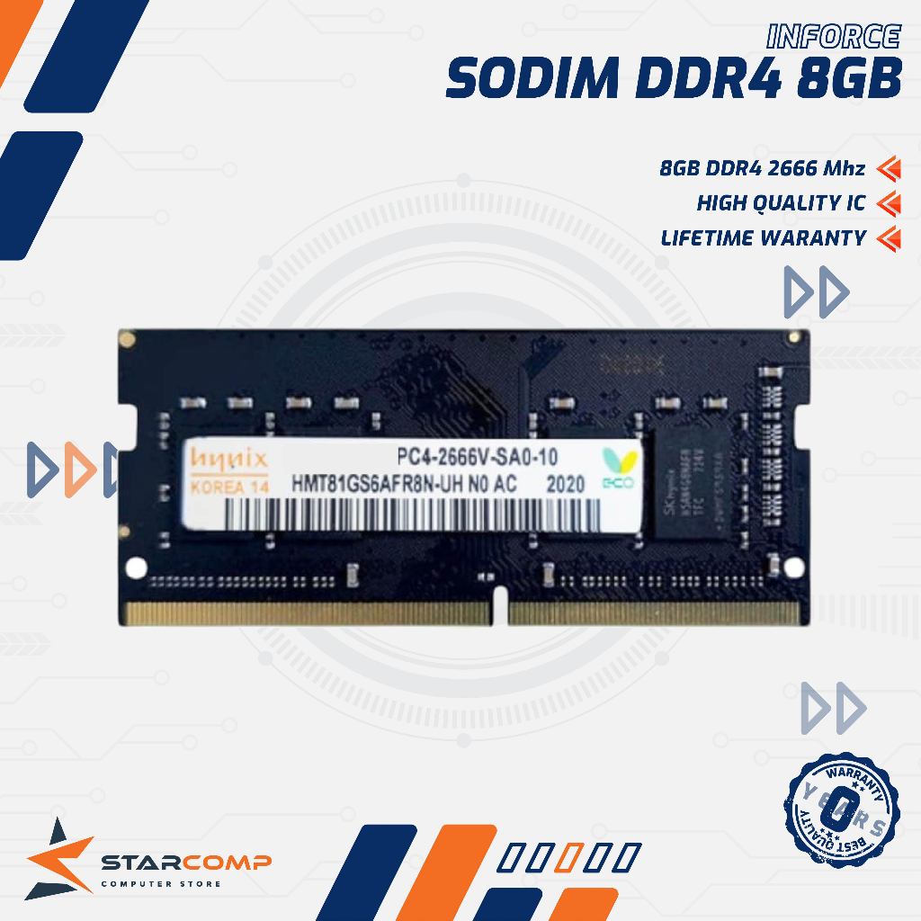 SODIM HYNIX 8GB DDR4 2666 Mhz RAM LAPTOP