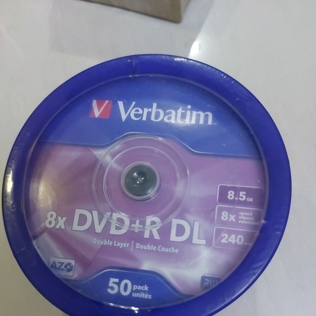 Verbatim DVD+R DL Printable /DVD Double Layer 8.5gb /DVDR 50pcs