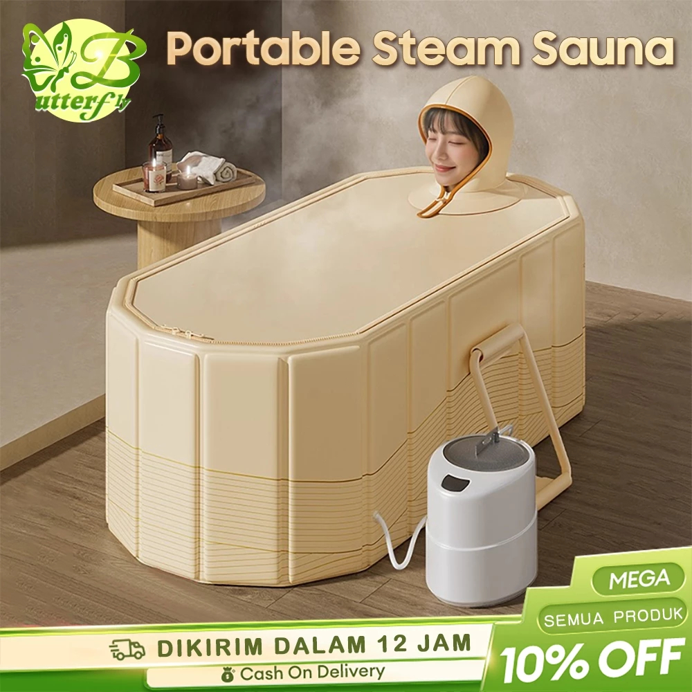 NEW PORODUK [DILENGKAPI DENGAN GENERATOR UAP] PORTABLE STEAM SAUNA KOTAK - DILENGKAPI GENERATOR UAP