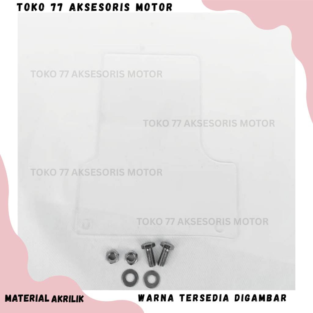 Mudflap NMAX New Bahan Akrilik Penahan Lumpur Mika Kolong Akrilik