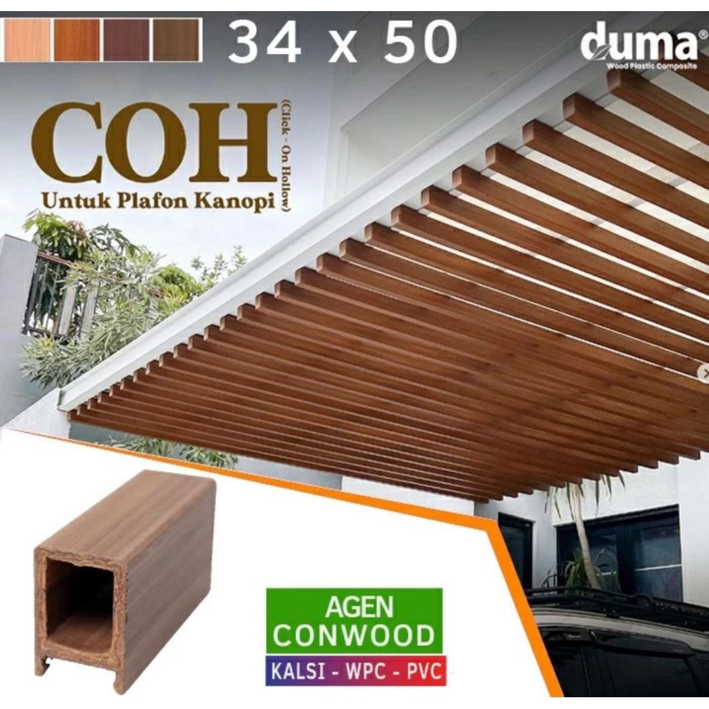 WPC DUMA - Kisi kisi Pagar - kisi kisi wpc Duma (34 x 50)