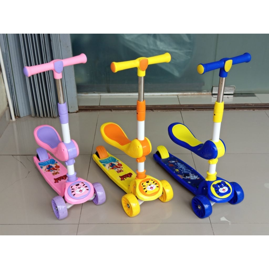 SKUTER DUDUK TIGER-Skuter anak