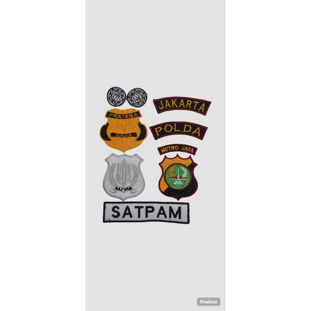 Atribut Satpam bordiran