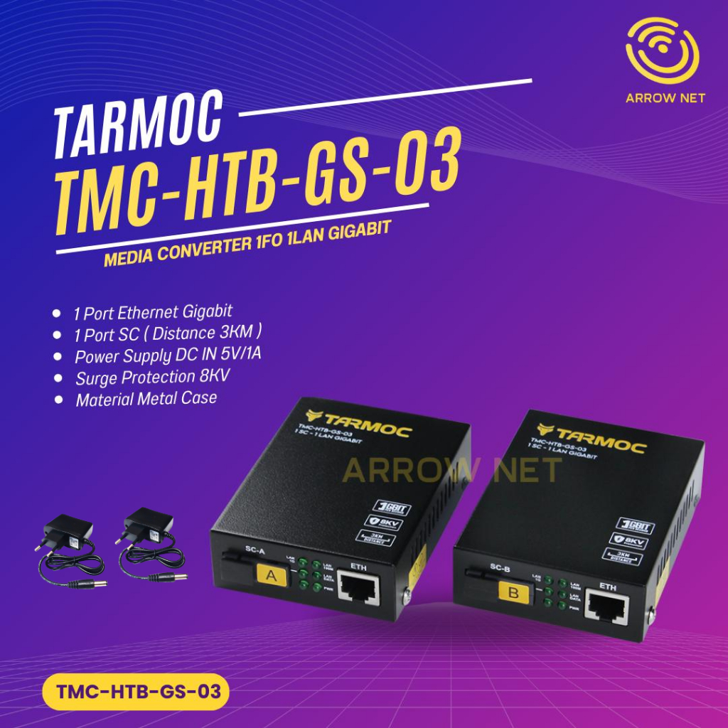 Tarmoc Media Converter HTB GS03 Gigabit | TMC-HTB-GS-03 ( Bukan HTB Netlink )