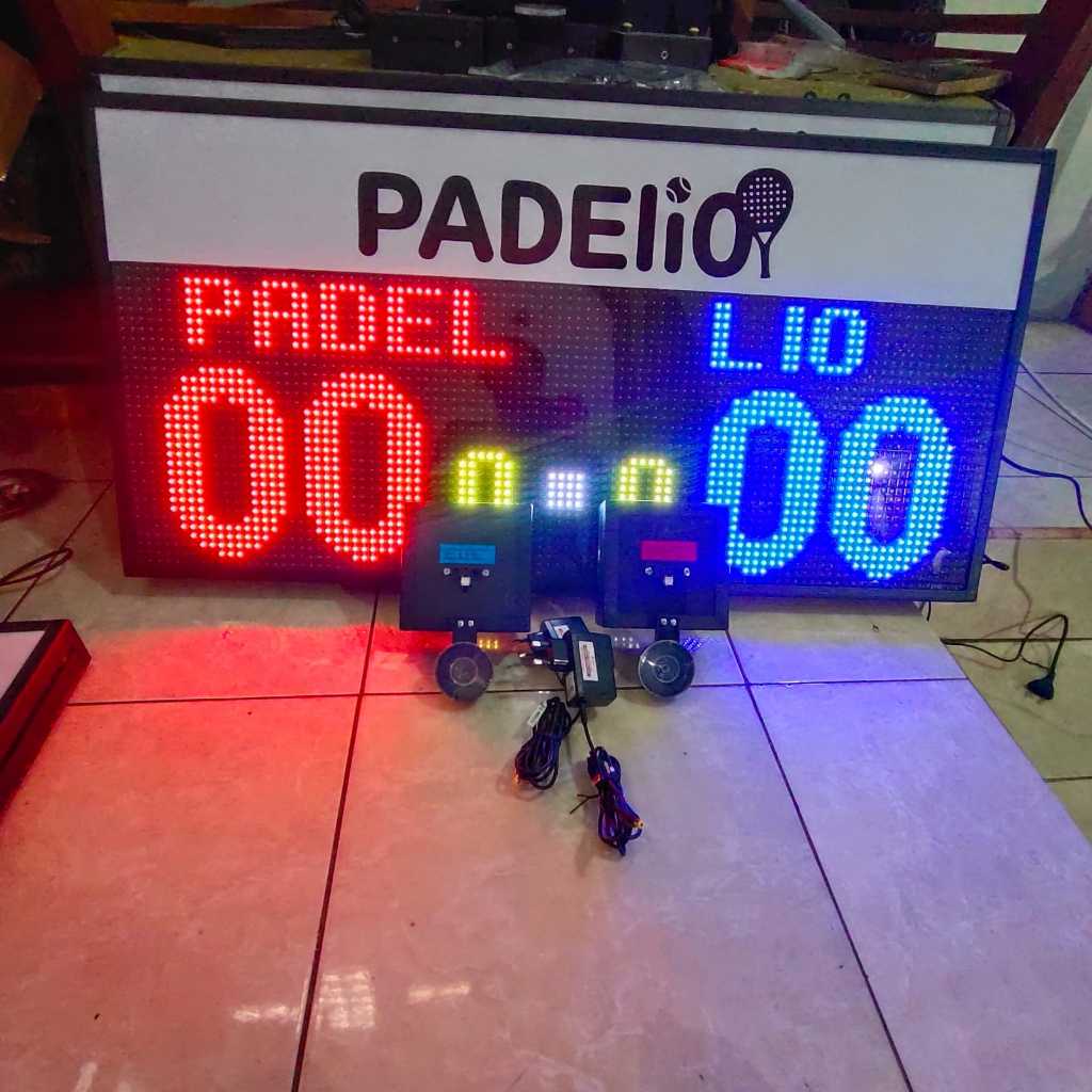 Papan Skor Padel Tenis Digital 100x50 wireless