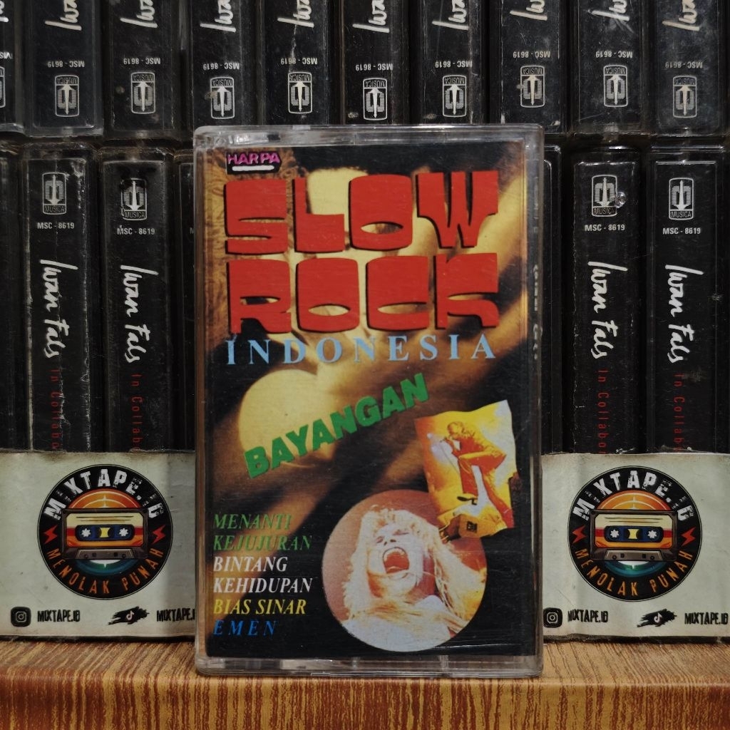 Kaset - Slow Rock Indonesia - Kompilasi Indonesia - Kaset Pita - Radio Tape - Radio - Pemutar Kaset 