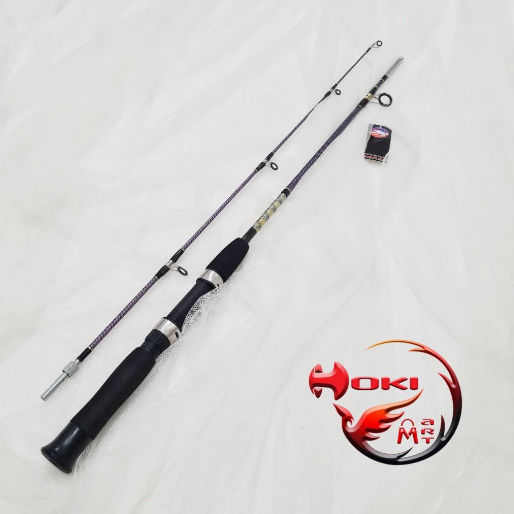 Joran spinning golden fish magic lavend fiber solid 135