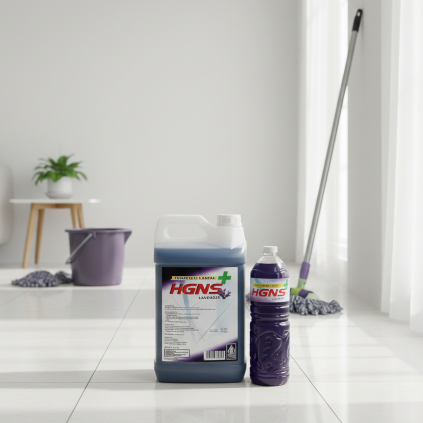 HGNS Pembersih Lantai LAVENDER / Pel Lantai 1,5 Liter & 5 Liter