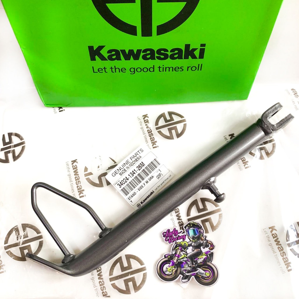 STANDAR SAMPING CAGAK SAMPING NINJA 150 RR GRAY KAWASAKI ORIGINAL