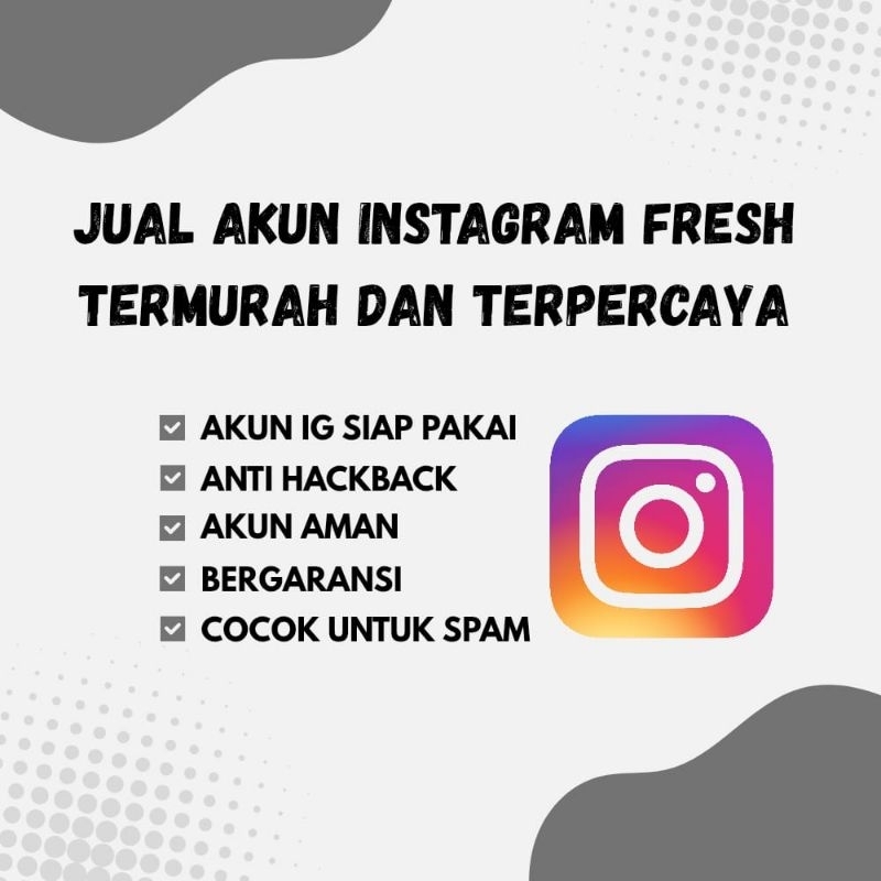 AKUN IG FRESH AKUN IG REAL INDO TERMURAH DAN TERPERCAYA AKUN INSTAGRAM AKUN STALKER AKUN IG INDO