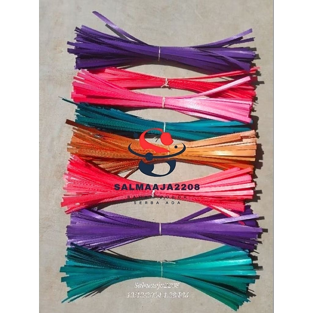 100Pcs 35Cm 45Cm 55Cm Iratan Bambu Warna warni Lebar 1Cm Tebal 0,3Mm Iratan Besek Bambu Bahan Anyama