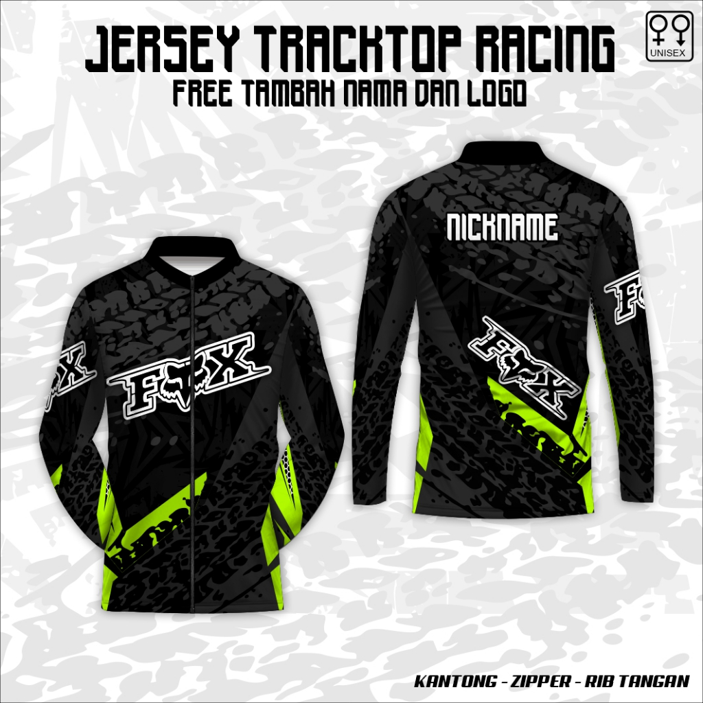 Jaket jersey rancing balap kaos baju motor trail free custom